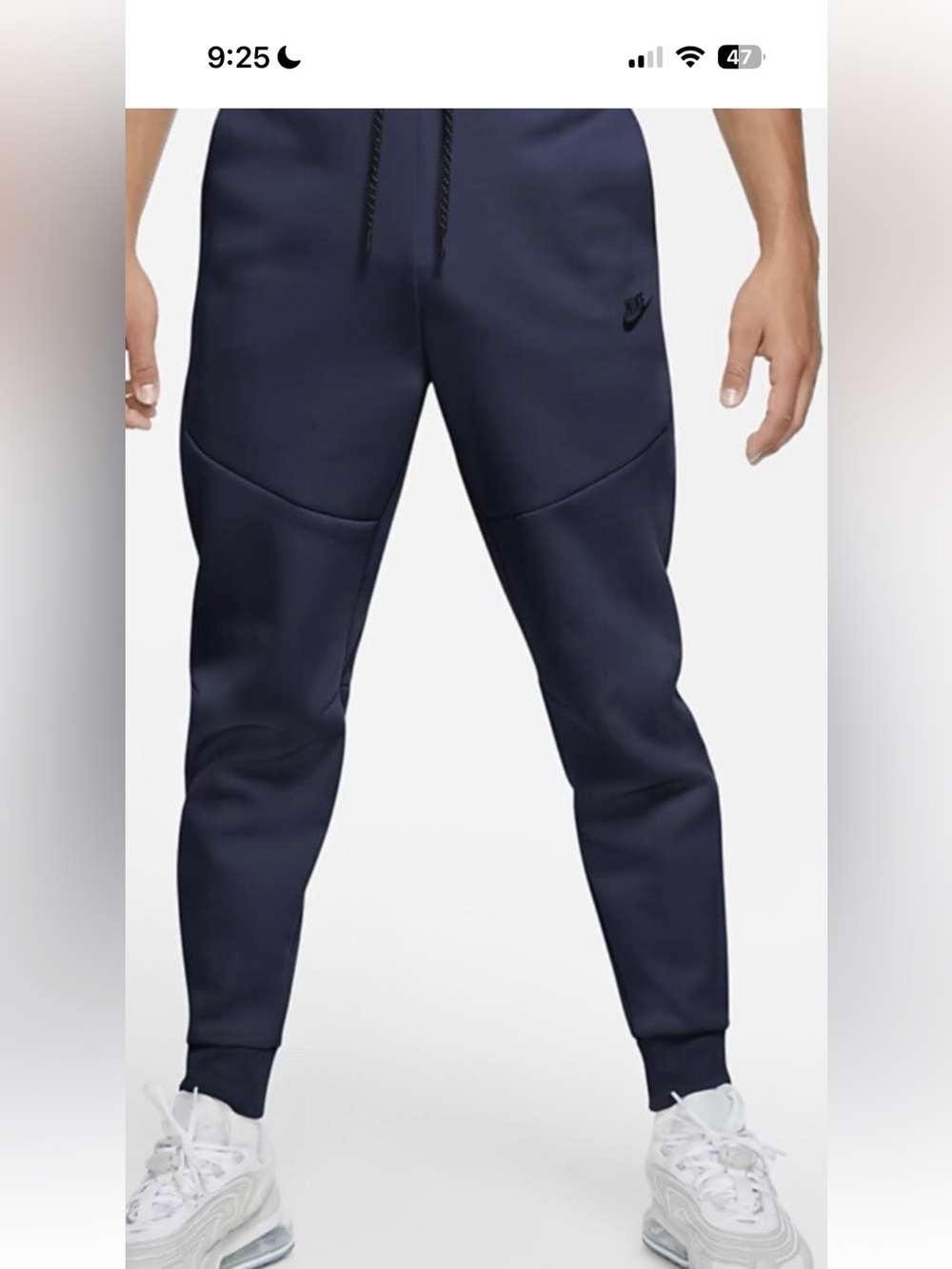 Nike sportswear tech fleece navy Sweatpants size L